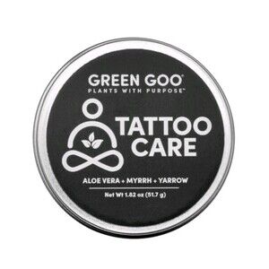 Green Goo Tattoo After Care Moisturizer Vera Myrrh Yarrow Organic Balm No Box